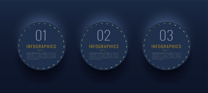 step-by-step guide to success with golden infographic banner