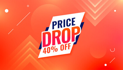special price drop banner purchase and get upto 40 percent discount
