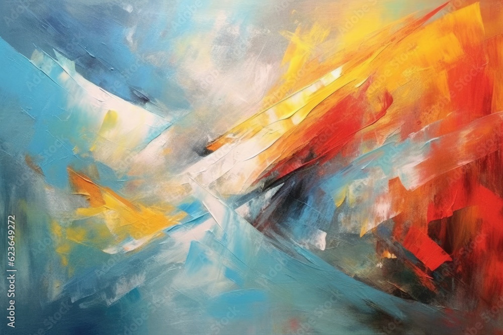 Poster abstract art of dance of light theme that out of formless darkness in the style of simple yet intric