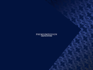 Premium background design with diagonal dark blue stripes pattern. Vector horizontal template for digital lux business banner, contemporary formal invitation, luxury voucher, prestigious gift certific