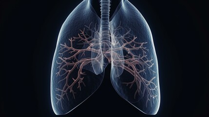 x ray image of human lung
