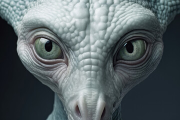 Alien cyberpunk portrait