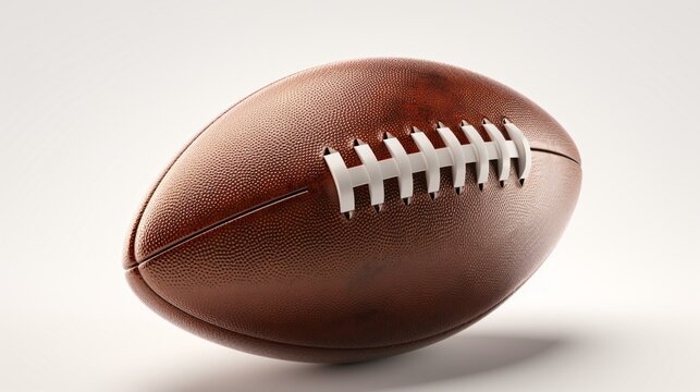 american football isolated on white background