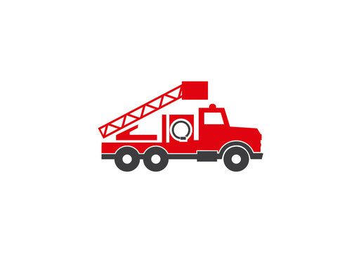 Fire engines icon logo