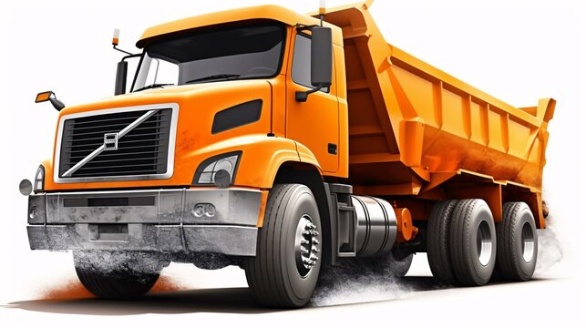 truck isolated on white background