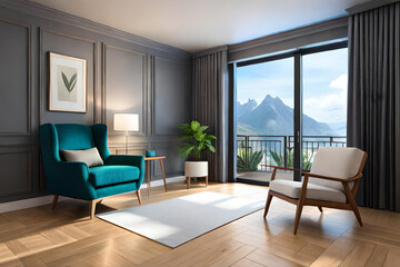 Fototapeta premium room interior