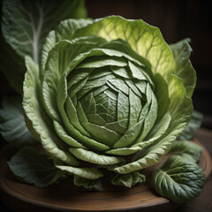 Obraz premium head of cabbage
