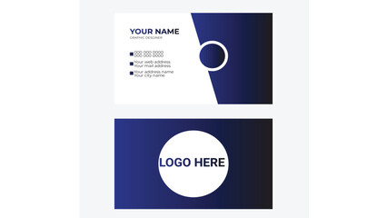 simple business card design with gradiant, and dark black color. modern creative business card and name card.