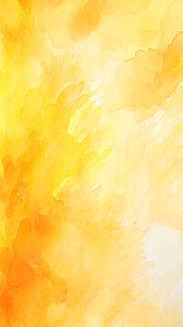 Yellow Abstract Watercolor Background