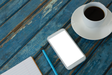 Digital png photo of smartphone on transparent background