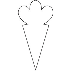 Digital png illustration of abstract symbol on transparent background