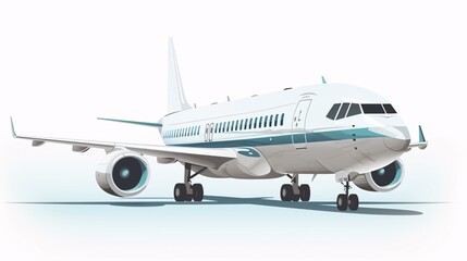 Obraz premium airplane isolated with white background