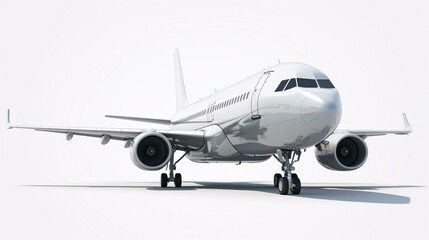 Obraz premium airplane isolated with white background