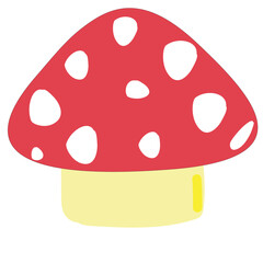 illustration of a cartoon mushroom