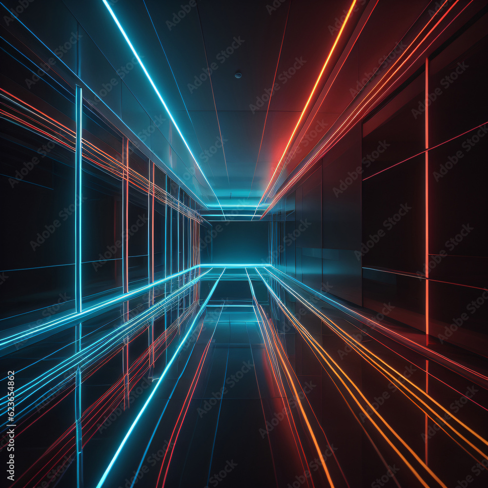 Poster abstract background with lines