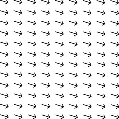 black and white seamless pattern with little arrows
