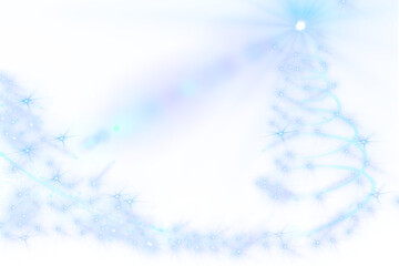 Digital png illustration of white glittering christmas tree on transparent background