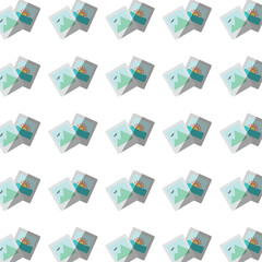Digital png illustration of pattern of polaroid pictures on transparent background