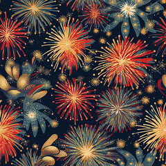 fireworks in the night