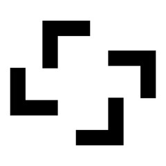 Fototapeta premium Full size button icon on white background. Vector symbol.