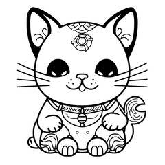 cat maneki neko svg
