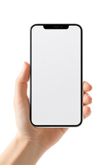 Hand holding a Phone mockup PNG