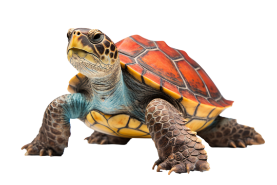 Sea turtle isolated white background PNG