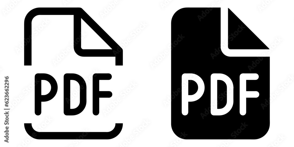 Poster ofvs392 outlinefilledvectorsign ofvs - pdf vector icon . pdf file download sign . isolated transpare