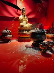 Statue of the goddess of compassion also called 