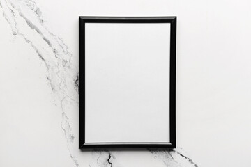 Blank photo frame on white background