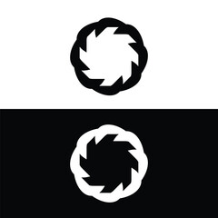 Circle vector logo template design . Circle icon illustration