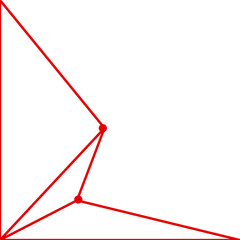 Corner Geometric Line Connection