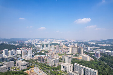 Fototapeta na wymiar Scenery of Science City, Huangpu District, Guangzhou, China