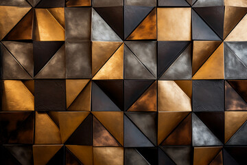 The copper tile wall, Generative Ai