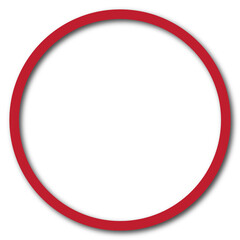 red round frame