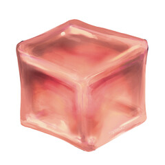 red ice cube