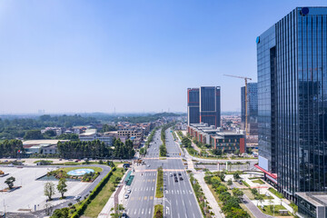 Naklejka premium Zengcheng Avenue, Zengcheng District, Guangzhou, China