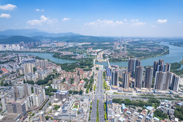 Obraz premium Cityscape of Zengcheng District, Guangzhou, China