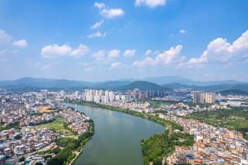 Fototapeta premium Scenery of Zengjiang Gallery, Zengcheng District, Guangzhou, China