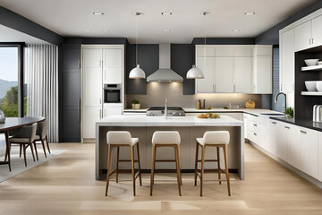 Fototapeta premium modern kitchen interior