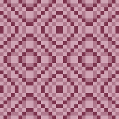 Abstract Argyle pattern: Ethnic Knitting Illustration of Diamond Triangles and Lines Textile Background. Pink red geometric diamond triangles square circle parallelogram cube stripe line for designs