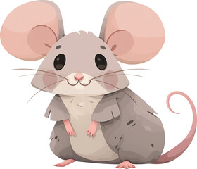 A mouse with a shirt that says mouse on it