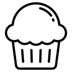 muffin cake , bakery icon  , dessert 