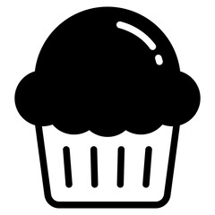 muffin cake , bakery icon  , dessert 