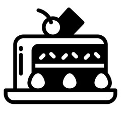 Cake ,bakery icon , dessert , birthday cake