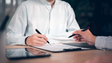 Business Agreements and Approvals ,business contract signing ,Confirmation of contract documents or...