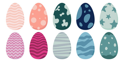 Easter Eggs Set Easter Day Egg Illustration