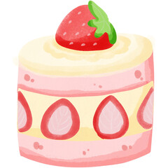 cake with strawberry