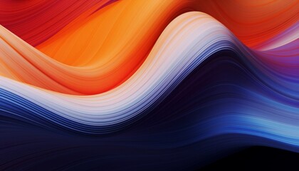 Abstract 3d rendering of twisted coloresd lines. Modern background design, illustration of a futuristic shape. Computer generated geometric digital art. Liquid shapes abstract holographic