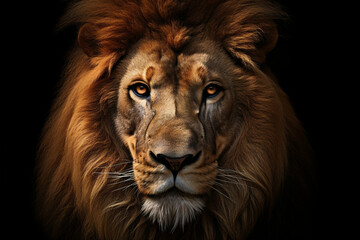 Fototapeta premium Lion animal portrait